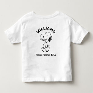 Erdnüsse Snoopy Familienurlaub Kleinkind T-shirt