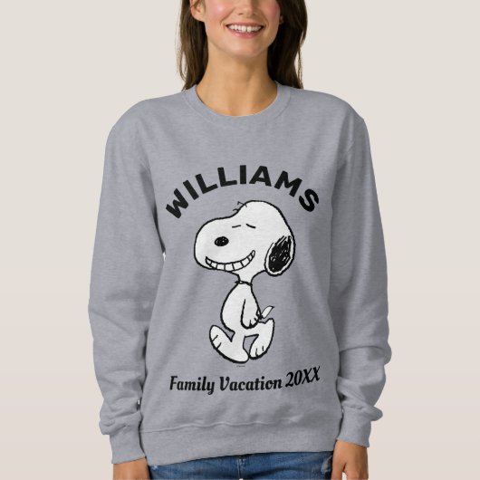 Erdnüsse | Snoopy Familienurlaub Sweatshirt (Vorderseite)