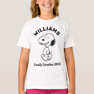 Erdnüsse   Snoopy Familienurlaub T-Shirt