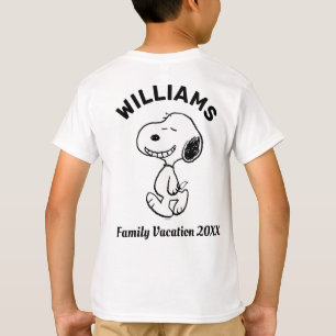 Erdnüsse Snoopy Familienurlaub T-Shirt