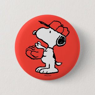 Erdnüsse Snoopy Fang machen Button
