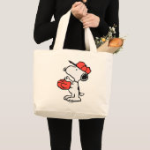 Erdnüsse | Snoopy Fang machen Jumbo Stoffbeutel (Vorderseite (Produkt))