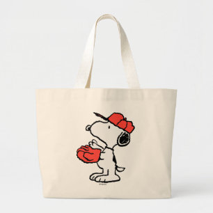 Erdnüsse Snoopy Fang machen Jumbo Stoffbeutel