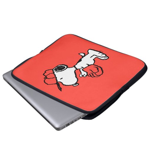 Erdnüsse | Snoopy Fang machen Laptopschutzhülle (Vorne Knopf)