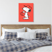 Erdnüsse | Snoopy Fang machen Leinwanddruck (Insitu (Schlafzimmer))