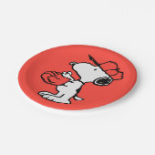 Erdnüsse | Snoopy Fang machen Pappteller (Schrägansicht)