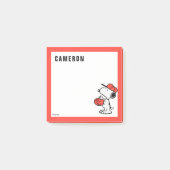 Erdnüsse | Snoopy Fang machen Post-it Klebezettel (Vorderseite)