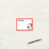 Erdnüsse | Snoopy Fang machen Post-it Klebezettel (Auf Schreibtisch)