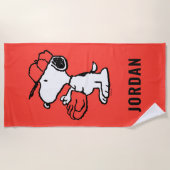Erdnüsse | Snoopy Fang machen Strandtuch (Vorderseite)
