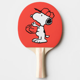 Erdnüsse Snoopy Fang machen Tischtennis Schläger