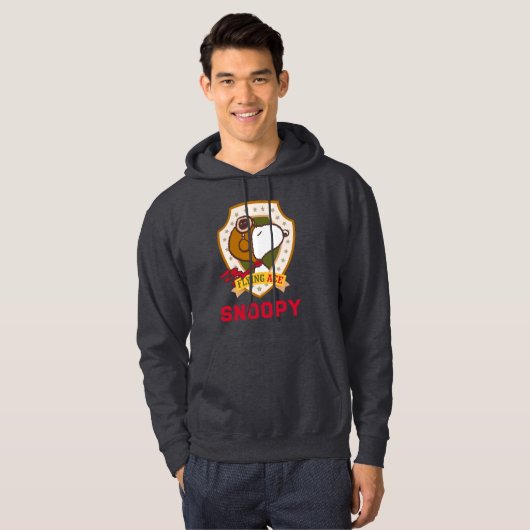 Erdnüsse | Snoopy Flying Ace-Abzeichen Hoodie (Vorne ganz)