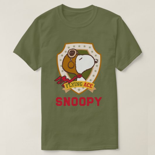 Erdnüsse | Snoopy Flying Ace-Abzeichen T-Shirt (Design vorne)