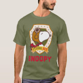 Erdnüsse | Snoopy Flying Ace-Abzeichen T-Shirt (Vorderseite)