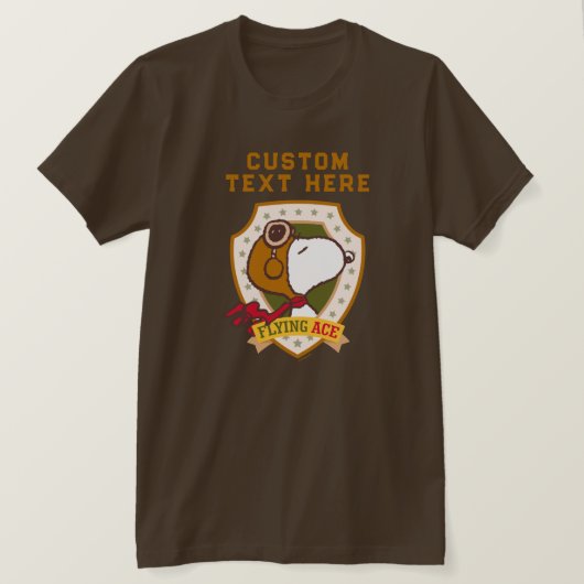 Erdnüsse | Snoopy Flying Ace-Abzeichen T-Shirt (Design vorne)