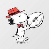 Erdnüsse | Snoopy Football Coach Fensteraufkleber (Blatt)