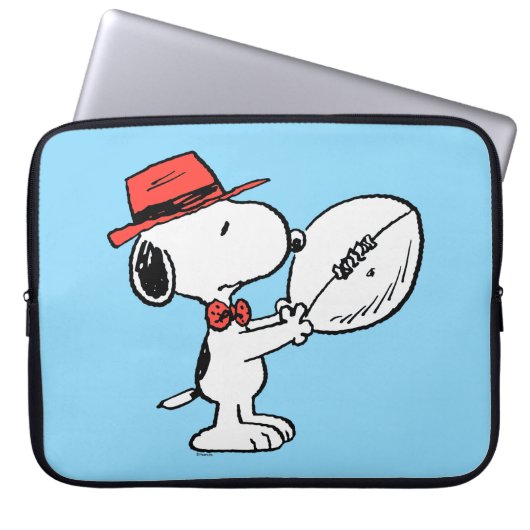 Erdnüsse | Snoopy Football Coach Laptopschutzhülle (Vorderseite)