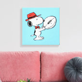 Erdnüsse | Snoopy Football Coach Leinwanddruck (Insitu (Wohnzimmer))