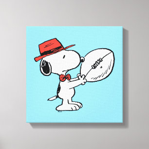 Erdnüsse Snoopy Football Coach Leinwanddruck