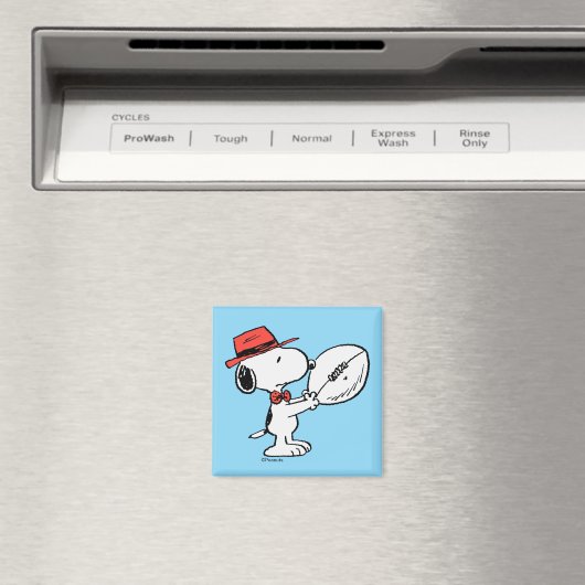 Erdnüsse | Snoopy Football Coach Magnet (In Situ (Geschirrspüler))