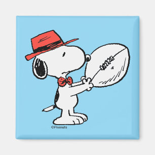 Erdnüsse   Snoopy Football Coach Magnet