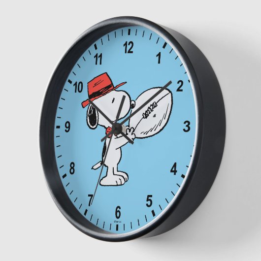 Erdnüsse | Snoopy Football Coach Uhr (Winkel)