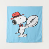 Erdnüsse | Snoopy Football Coach Wandteppich (Vorderseite)