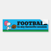 Erdnüsse | Snoopy Football Kicker Autoaufkleber (Vorne)