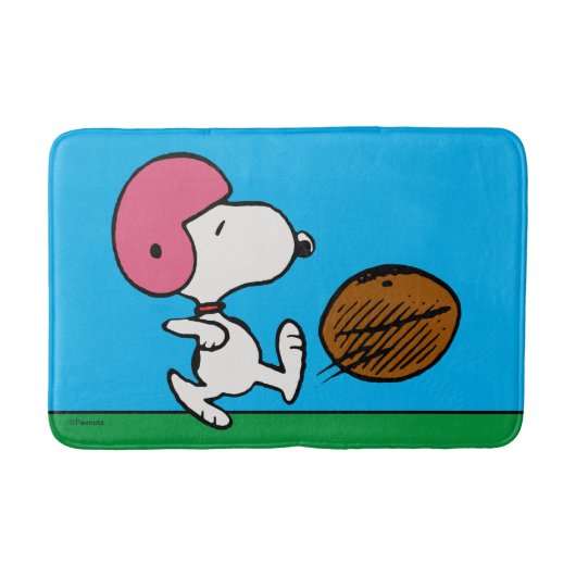 Erdnüsse | Snoopy Football Kicker Badematte (Vorderseite)