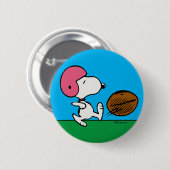 Erdnüsse | Snoopy Football Kicker Button (Vorne & Hinten)
