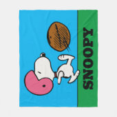Erdnüsse | Snoopy Football Kicker Fleecedecke (Vorderseite)