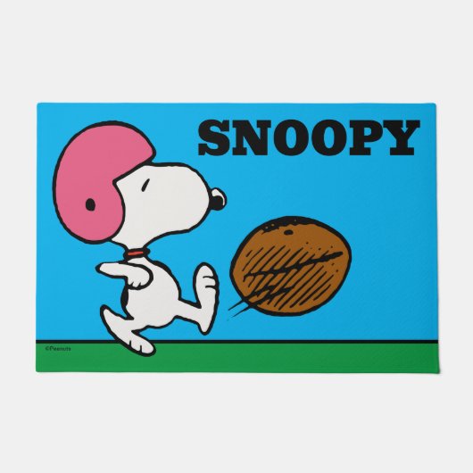Erdnüsse | Snoopy Football Kicker Fußmatte (Vorderseite)