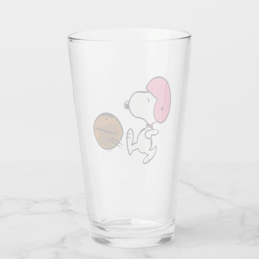 Erdnüsse | Snoopy Football Kicker Glas (Rückseite)