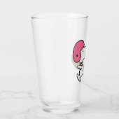Erdnüsse | Snoopy Football Kicker Glas (Rechts)