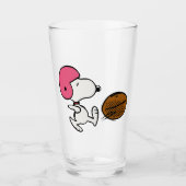 Erdnüsse | Snoopy Football Kicker Glas (Vorderseite)