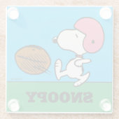Erdnüsse | Snoopy Football Kicker Glasuntersetzer (Rückseite)