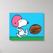 Erdnüsse | Snoopy Football Kicker Leinwanddruck (Vorderseite)