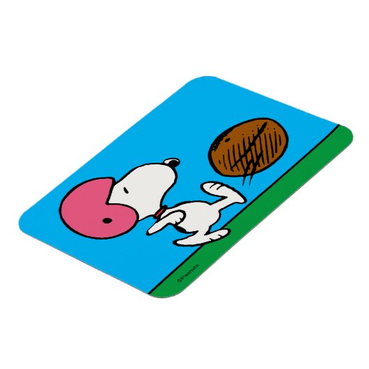 Erdnüsse | Snoopy Football Kicker Magnet (Linke Seite)