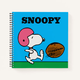 Erdnüsse   Snoopy Football Kicker Notizblock