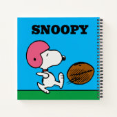 Erdnüsse | Snoopy Football Kicker Notizblock (Rückseite)