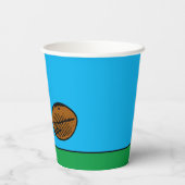 Erdnüsse | Snoopy Football Kicker Pappbecher (Rückseite)