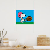 Erdnüsse | Snoopy Football Kicker Poster (Küche)