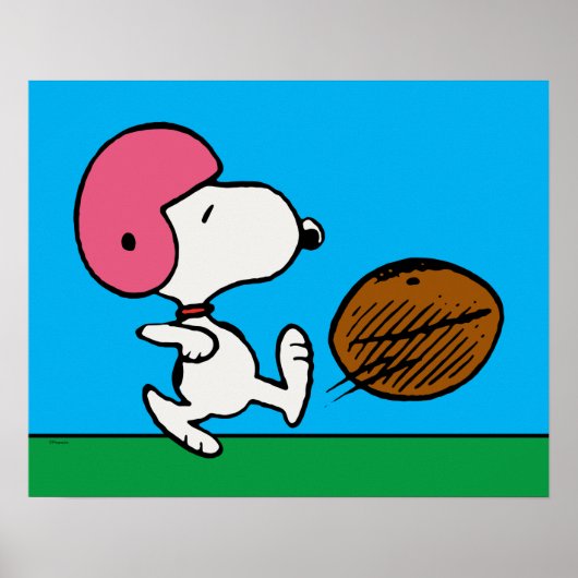 Erdnüsse | Snoopy Football Kicker Poster (Vorne)
