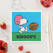 Erdnüsse | Snoopy Football Kicker Serviette (Beispiel)