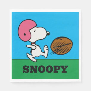 Erdnüsse   Snoopy Football Kicker Serviette
