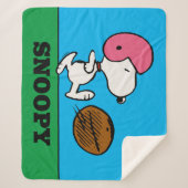 Erdnüsse | Snoopy Football Kicker Sherpadecke (Vorderseite)