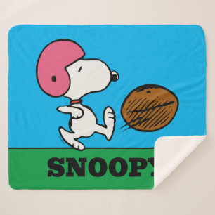 Erdnüsse   Snoopy Football Kicker Sherpadecke