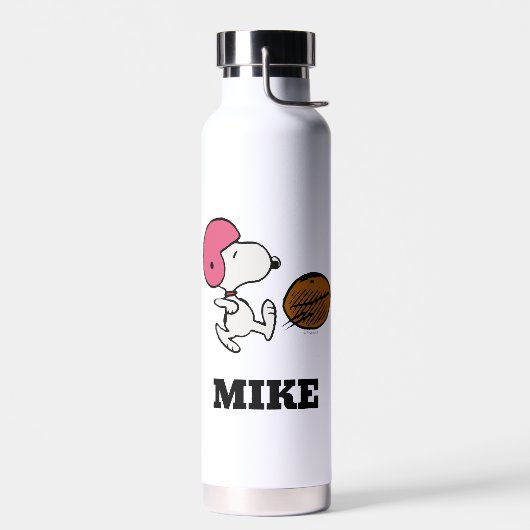 Erdnüsse | Snoopy Football Kicker Trinkflasche (Links)