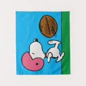 Erdnüsse | Snoopy Football Kicker Wandteppich (Vorderseite)