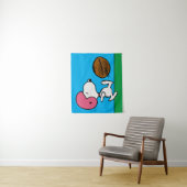 Erdnüsse | Snoopy Football Kicker Wandteppich (Beispiel)