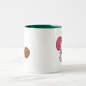 Erdnüsse | Snoopy Football Kicker Zweifarbige Tasse (Mittel)